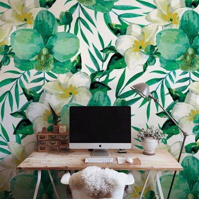 Fotobehang Hemelse geur van monoibloemen