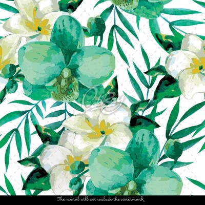 Fotobehang Hemelse geur van monoibloemen