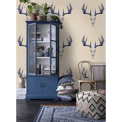 Fotobehang Atmosferische hertenschedel