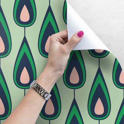 Fotobehang Groene regen