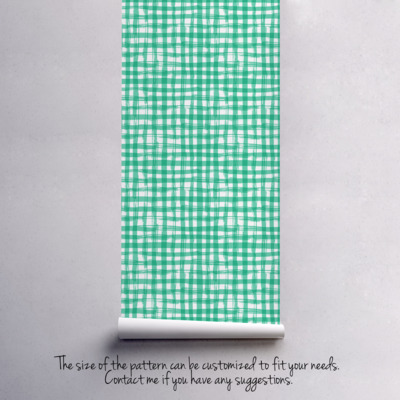 Fotobehang Munt geruit