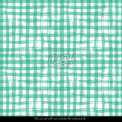 Fotobehang Munt geruit