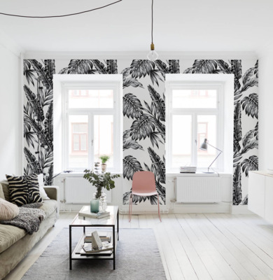 Fotobehang Houtskooltekeningen