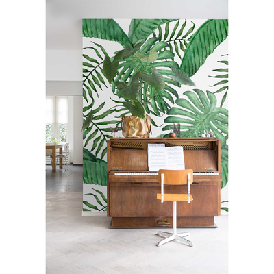 Fotobehang Rust in de schaduw van palmbladeren