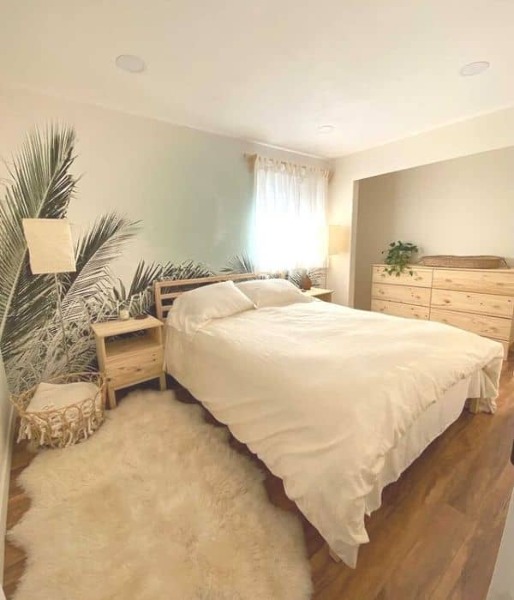 Fotobehang Hier groeide een palmboom