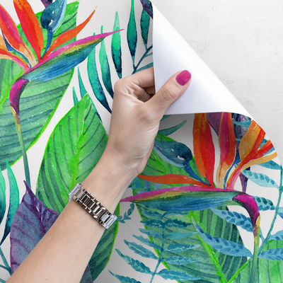 Fotobehang Paradijs Regenboog Oase