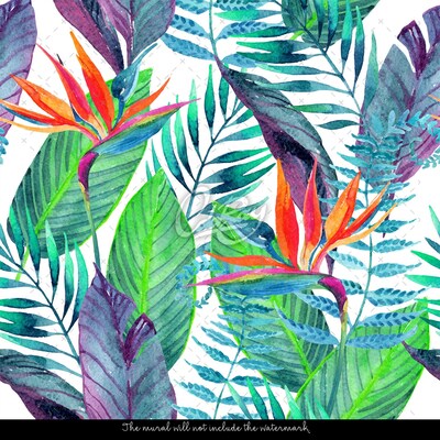 Fotobehang Paradijs Regenboog Oase