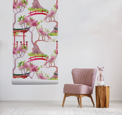 Fotobehang Japans landschap