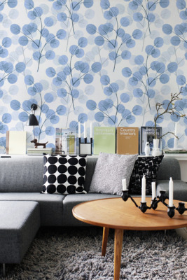 Fotobehang Katoenveld