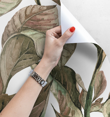 Fotobehang Einde van de zomerbladeren