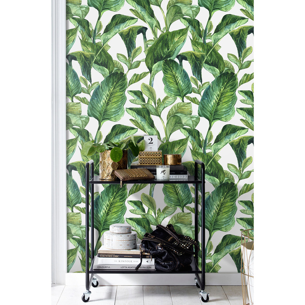 Fotobehang In het struikgewas van tropische bladeren