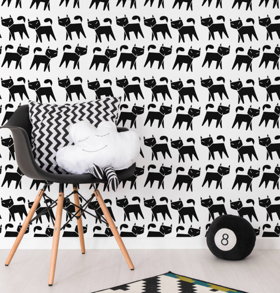 Fotobehang Kattenpension