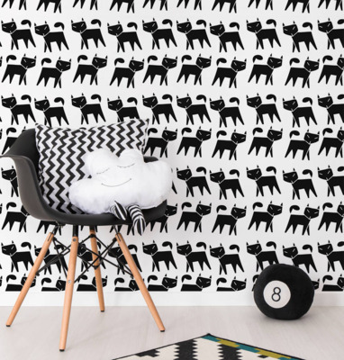 Fotobehang Kattenpension