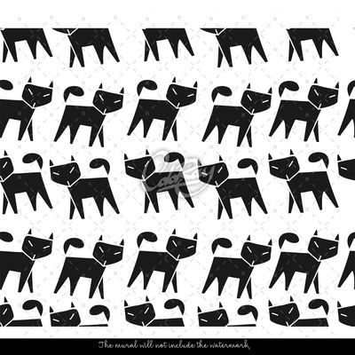 Fotobehang Kattenpension