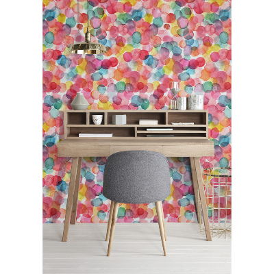 Fotobehang Fabelachtig kleurrijke bubbels