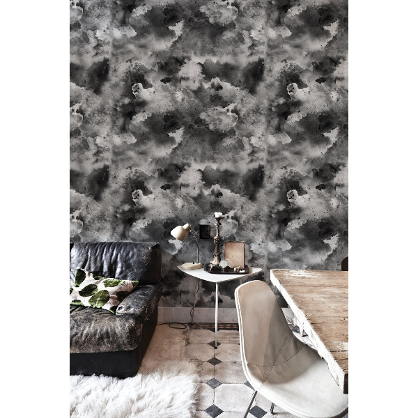 Fotobehang Dikke grijze rook