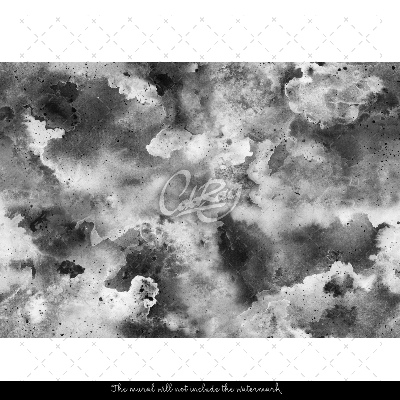 Fotobehang Dikke grijze rook