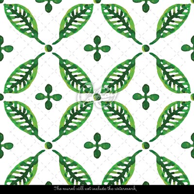 Fotobehang Malachiet Majolica