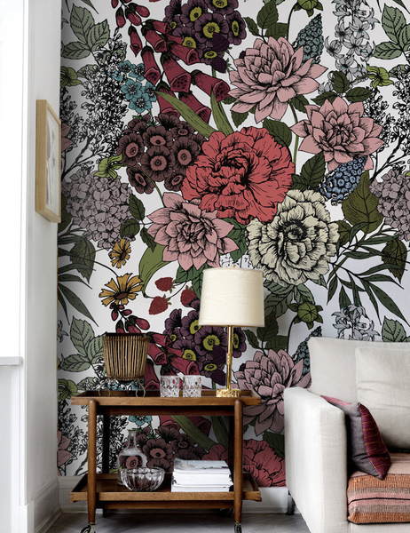 Fotobehang Betoverde tuin