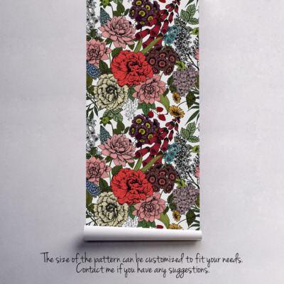 Fotobehang Betoverde tuin