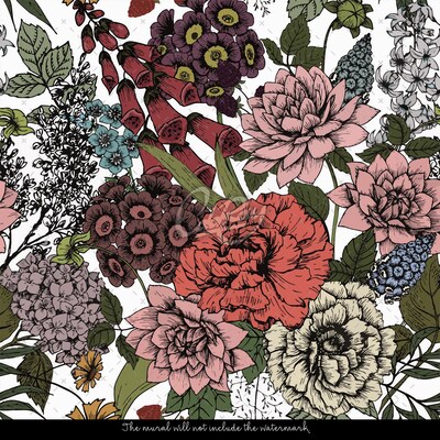 Fotobehang Betoverde tuin