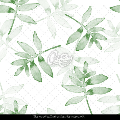 Fotobehang Pastelkleurig gebladerte