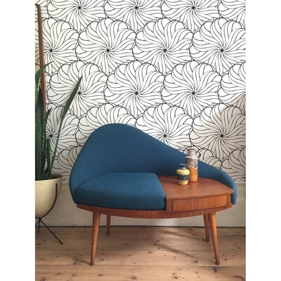 Fotobehang Schets van de grote bloemen