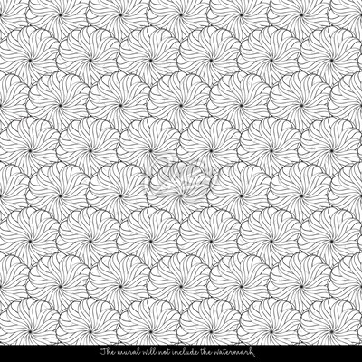 Fotobehang Schets van de grote bloemen