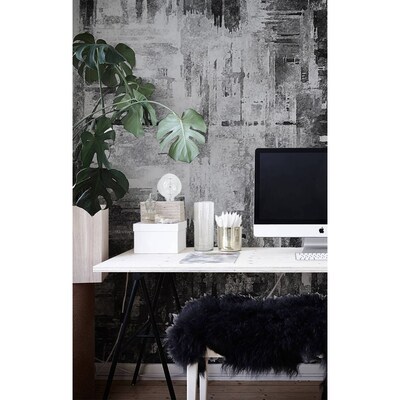 Fotobehang Zwart-wit abstractie