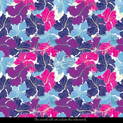 Fotobehang Abstracte Hibiscus