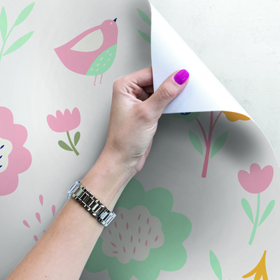 Fotobehang Bloemen, viooltjes en madeliefjes