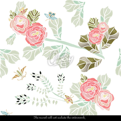 Fotobehang De wonderlijke wereld van vlinders