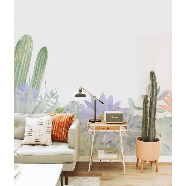 Fotobehang Bloeiende vetplanten van Mexico