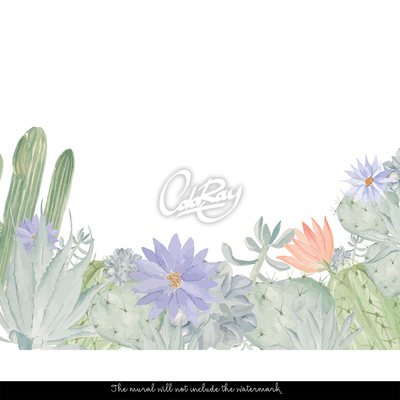 Fotobehang Bloeiende vetplanten van Mexico