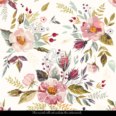 Fotobehang Magisch Bloemeneiland