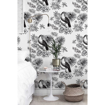 Fotobehang Toekan in de tropen