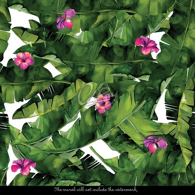 Fotobehang Op het spoor van de Chinese roos