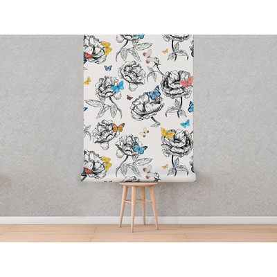 Fotobehang Het land van kleurrijke vlinders