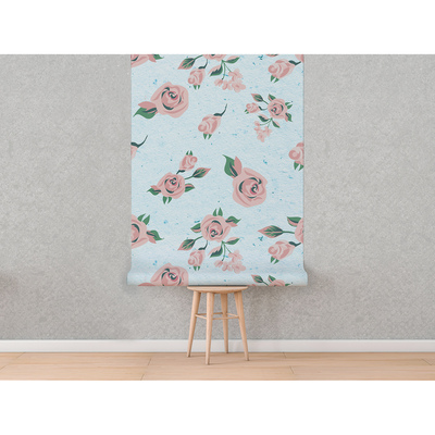 Fotobehang Bloemen gekleed in pasteltinten