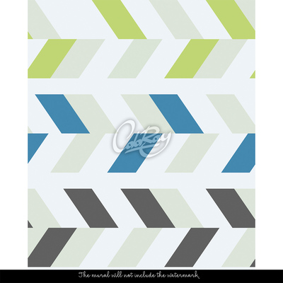 Fotobehang Visgraatpatroon