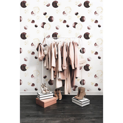 Fotobehang Gouden en bruine wielen