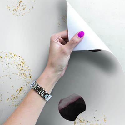 Fotobehang Gouden en bruine wielen