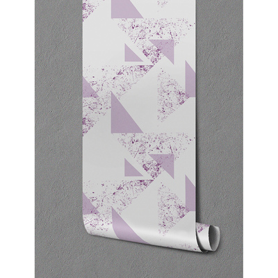 Fotobehang Paarse driehoeken