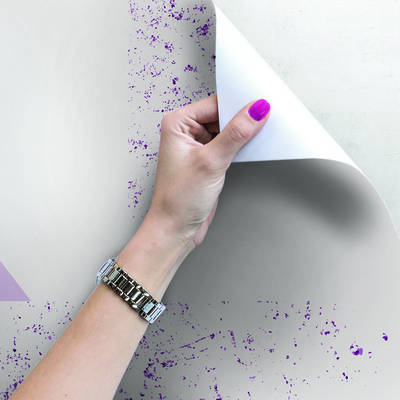 Fotobehang Paarse driehoeken