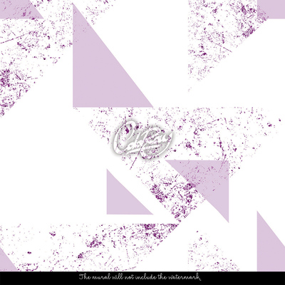 Fotobehang Paarse driehoeken