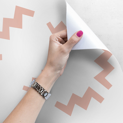 Fotobehang Zalm zigzag