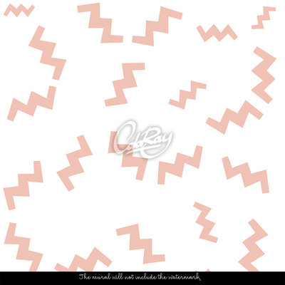 Fotobehang Zalm zigzag