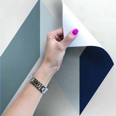 Fotobehang Hemelsblauwe Chevron