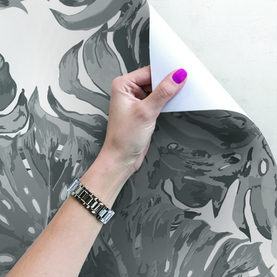 Fotobehang Grijze Monstera