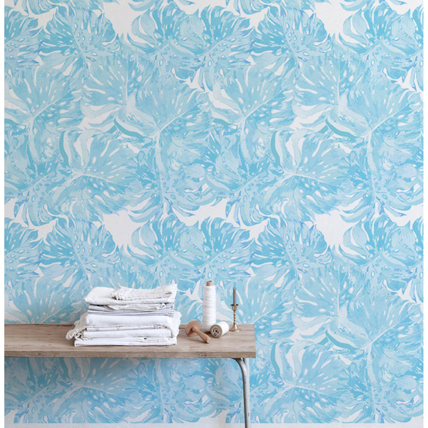 Fotobehang Monstera Reflectie Effect